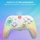 Turtle Beach Afterglow Wave Blanc Manette de gaming RGB sans fil Sous licence officielle pour Nintendo Switch 2