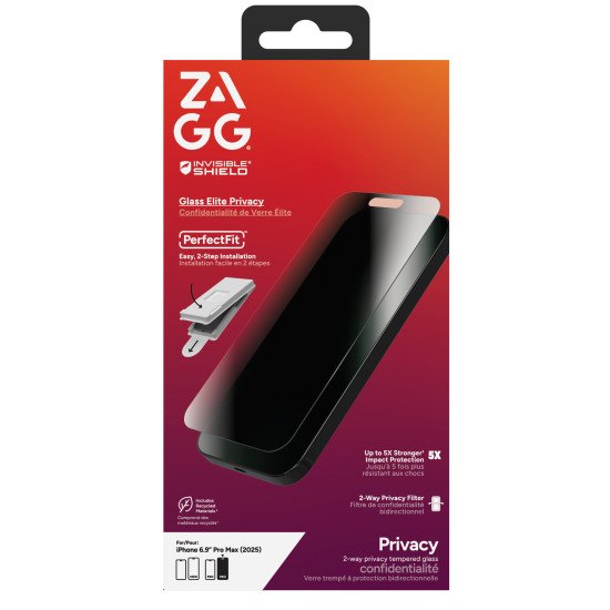 InvisibleShield Glass Elite Privacy Protection de l'écran contre les regards indiscrets Apple 1 pièce(s) InvisibleShield Glass Elite Privacy Protection de l'écran contre les regards indiscrets Apple 1 pièce(s)