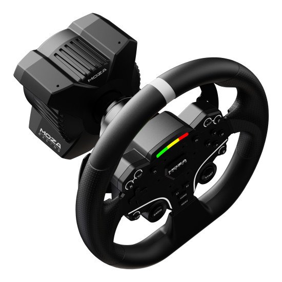 Moza Racing RS074 accessoire de jeux vidéo Noir Bluetooth/USB Volant + pédales Numérique PC