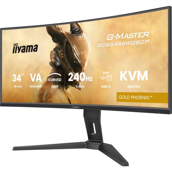 iiyama G-MASTER GCB3486WQSCP-B1 écran PC 86,4 cm (34") 1440 x 3440 pixels 4K Ultra HD Noir iiyama G-MASTER GCB3486WQSCP-B1 écran PC 86,4 cm (34") 1440 x 3440 pixels 4K Ultra HD Noir