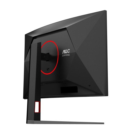 AOC G4 C32G4Z écran PC 80 cm (31.5") 1920 x 1080 pixels Full HD LCD Noir, Rouge