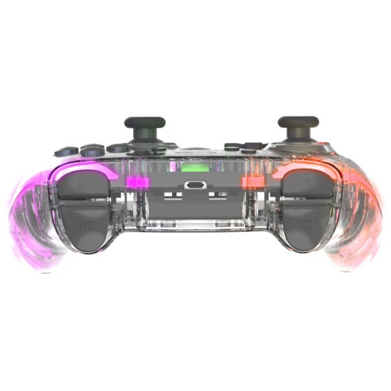 SPEEDLINK RAIT NX Transparent Bluetooth/RF/USB Manette de jeu Analogique/Numérique PC, Android, Nintendo Switch Lite, Nintendo Switch OLED, Playstation 3