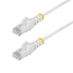 StarTech.com Câble Ethernet CAT6 Blanc Fin de 1,5m, Sans Accroc, 100W PoE, UTP, LSZH, Fil de Cuivre Pur 28AWG, Cordon Patch Réseau RJ45 avec Serre-Câble, Contrôlé Fluke StarTech.com Câble Ethernet CAT6 Blanc Fin de 1,5m, Sans Accroc, 100W PoE, UTP, LSZH, Fil de Cuivre Pur 28AWG, Cordon Patch Réseau RJ45 avec Serre-Câble, Contrôlé Fluke