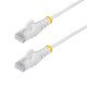 StarTech.com Câble Ethernet CAT6 Blanc Fin de 2m, Sans Accroc, 100W PoE, UTP, LSZH, Fil de Cuivre Pur 28AWG, Cordon Patch Réseau RJ45 avec Serre-Câble, Contrôlé Fluke
