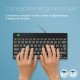 R-Go Tools Clavier ergonomique R-Go Compact Break, clavier compact avec logiciel de pause, AZERTY (BE), filaire, noir