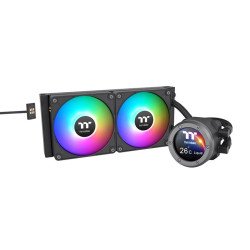 Thermaltake CL-W416-PL14SW-A système de refroidissement d'ordinateur Boitier PC, Processeur Refroidisseur de liquide tout-en-un 14 cm Noir 1 pièce(s)