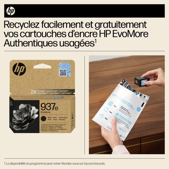 HP 937e Cartouche d'encre authentique Noir EvoMore HP 937e Cartouche d'encre authentique Noir EvoMore