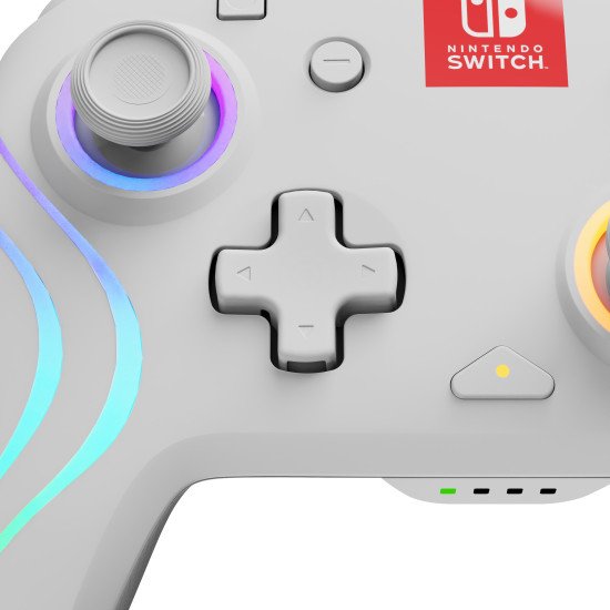PDP Afterglow Wave Blanc USB Manette de jeu Analogique/Numérique Nintendo Switch, Nintendo Switch Lite, Nintendo Switch OLED
