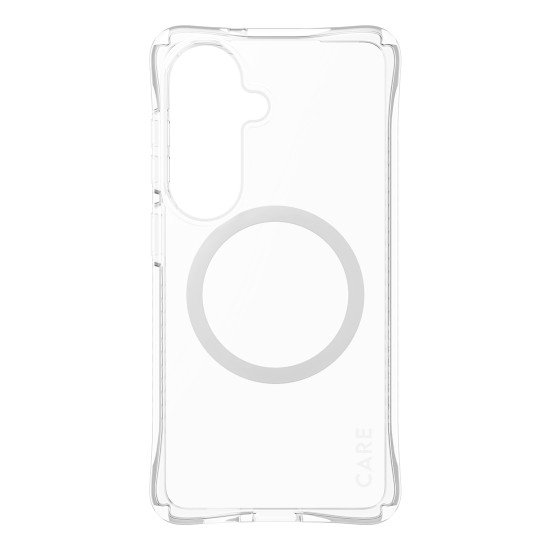 PanzerGlass CARE™ by ® Samba Case Transparent w. White Qi Samsung Galaxy S26 coque de protection pour téléphones portables 16 cm (6.3") Housse