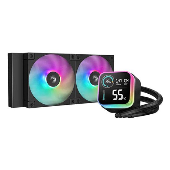 DeepCool LQ240 Processeur Kit de refroidissement du liquide 12 cm Noir 1 pièce(s) DeepCool LQ240 Processeur Kit de refroidissement du liquide 12 cm Noir 1 pièce(s)