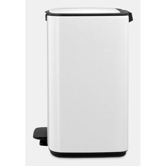 Brabantia Bo Pedal Bin 12 L Rectangulaire Acier Blanc