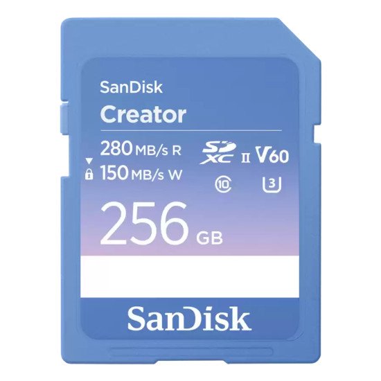 SanDisk Creator 256 Go SDXC UHS-II Classe 10