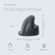 R-Go Tools Souris verticale R-Go HE Basic, souris ergonomique, taille moyenne (longueur de la main : 165-185 mm), pour gauchers, Bluetooth