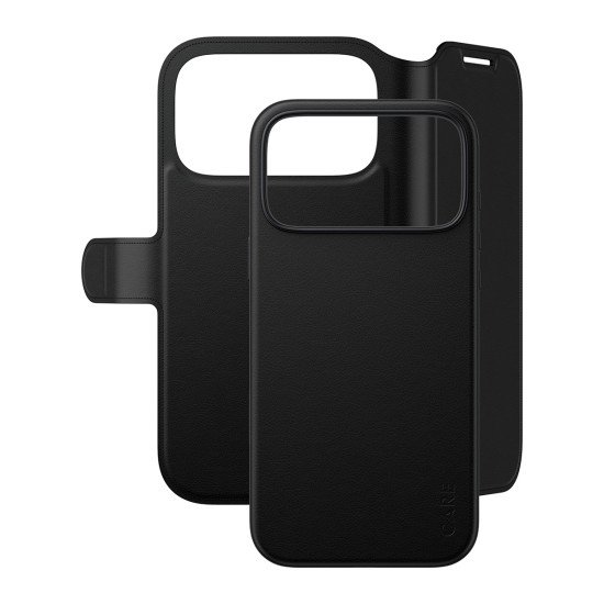 PanzerGlass CARE™ by ® Tango 2-in-1 Wallet Case Black w. MagSafe iPhone 2026 Pro Max | 17 Pro Max coque de protection pour téléphones portables Housse Transparent