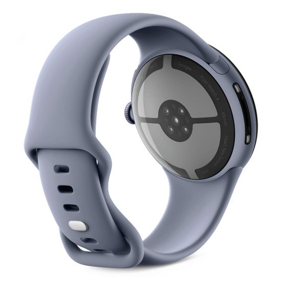 Google Pixel Watch 4 AMOLED 45 mm Numérique Écran tactile 4G Bleu Wifi GPS (satellite)