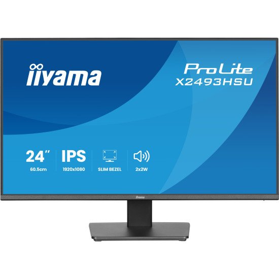 iiyama ProLite X2493HSU-B1 écran PC 60,5 cm (23.8") 1920 x 1080 pixels Full HD Noir