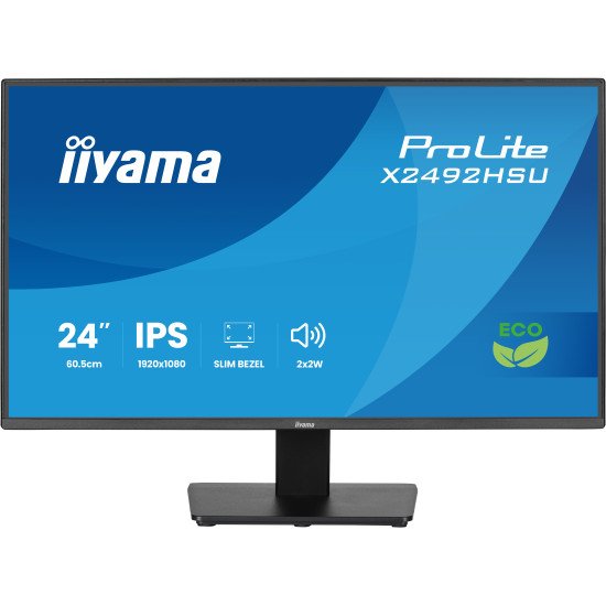 iiyama ProLite X2492HSU-B1 écran PC 61 cm (24") 1920 x 1080 pixels Full HD LED Noir