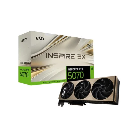 MSI GeForce RTX 5070 12G INSPIRE 3X OC NVIDIA 12 Go GDDR7 MSI GeForce RTX 5070 12G INSPIRE 3X OC NVIDIA 12 Go GDDR7