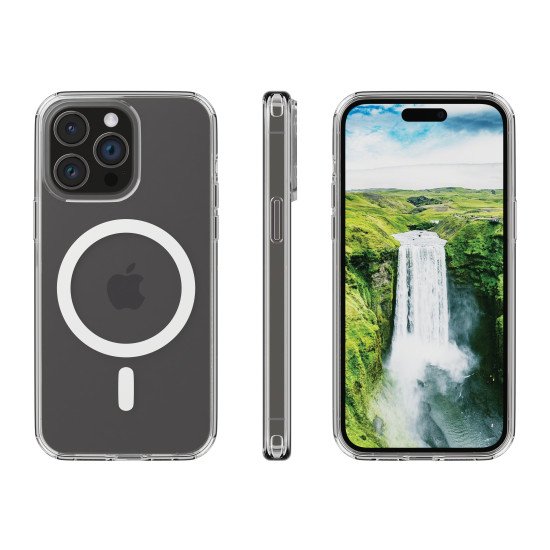 dbramante1928 Iceland Ultra D3O MagSafe coque de protection pour téléphones portables Housse Transparent, Blanc