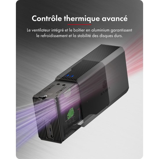ICY BOX IB-RD3720-CU3 Boîtier disque dur/SSD Noir 2.5/3.5"