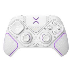 PDP 052-002-WH accessoire de jeux vidéo Violet, Blanc RF/USB Manette de jeu Analogique/Numérique PC, PlayStation 4, PlayStation 5