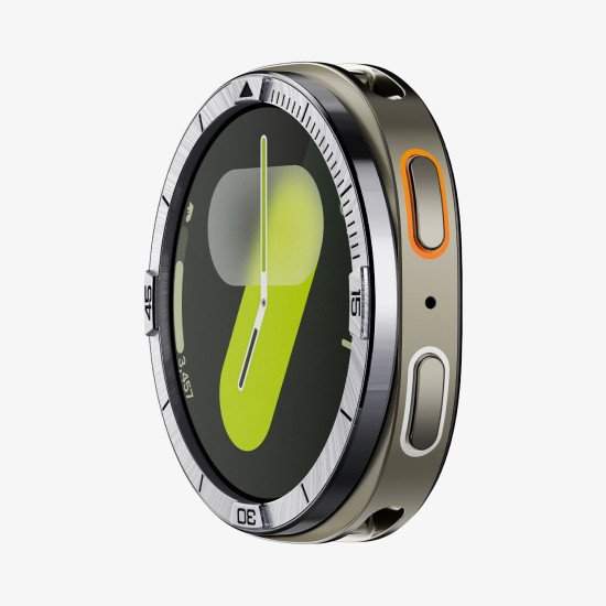 Spigen Bezel Tune Étui Argent Aluminium, Acier inoxydable