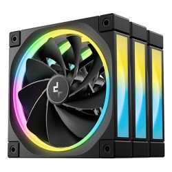 DeepCool FL12R-3 IN 1 Boitier PC Ventilateur 12 cm Noir 3 pièce(s) DeepCool FL12R-3 IN 1 Boitier PC Ventilateur 12 cm Noir 3 pièce(s)