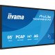iiyama T6529AS-B1AG Écran d'affichage dynamique Écran plat interactif 163,8 cm (64.5") LED Wifi 500 cd/m² 4K Ultra HD Noir Écran tactile Intégré dans le processeur Android 24/7 iiyama T6529AS-B1AG Écran d'affichage dynamique Écran plat interactif 163,8 cm (64.5") LED Wifi 500 cd/m² 4K Ultra HD Noir Écran tactile Intégré dans le processeur Android 24/7