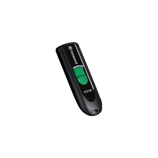 Transcend JetFlash 790 C lecteur USB flash 512 Go USB Type-C 3.2 Gen 1 (3.1 Gen 1) Noir, Vert