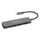 Verbatim 32156 hub & concentrateur USB 3.2 Gen 1 (3.1 Gen 1) Type-C 5000 Mbit/s Gris