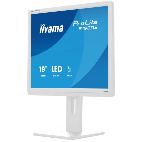 iiyama ProLite B1980S-W1 écran PC 48,3 cm (19") 1280 x 1024 pixels SVGA LED Blanc iiyama ProLite B1980S-W1 écran PC 48,3 cm (19") 1280 x 1024 pixels SVGA LED Blanc