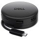 DELL DA326 Avec fil USB 3.2 Gen 1 (3.1 Gen 1) Type-C Noir