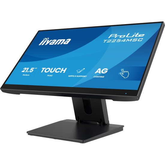 iiyama T2254MSC-B2AG écran PC 54,6 cm (21.5") 1920 x 1080 pixels Full HD LED Écran tactile Noir