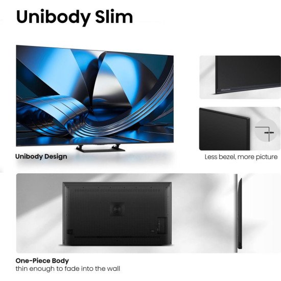 Hisense 100U7DSE 2,54 m (100") 4K Ultra HD Smart TV Wifi Noir