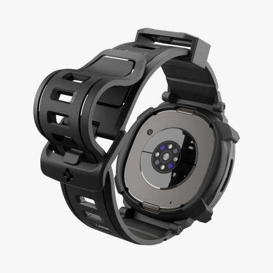 Spigen Rugged Armor Pro Boîtier + bracelet Noir Polyuréthane thermoplastique (TPU)