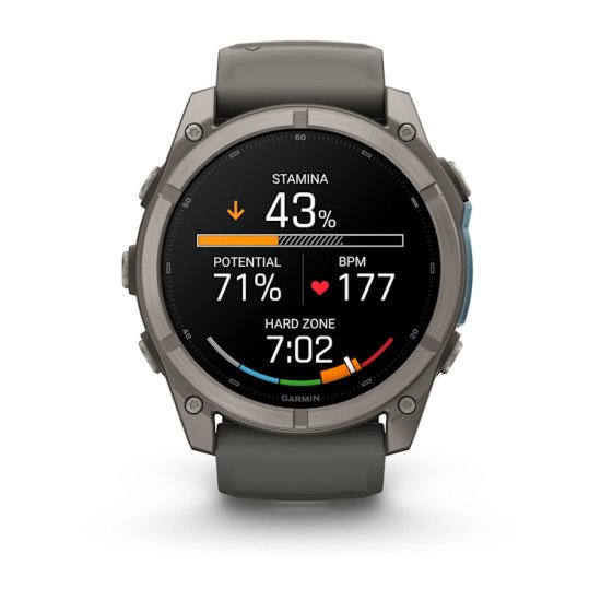 Garmin fēnix 9 3,56 cm (1.4") AMOLED 51 mm Numérique 454 x 454 pixels Écran tactile Titane Wifi GPS (satellite)