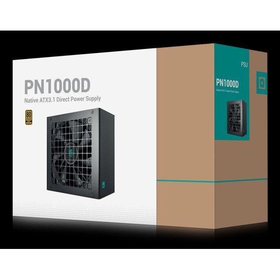 DeepCool PN1000D unité d'alimentation d'énergie 1000 W 20+4 pin ATX ATX Noir DeepCool PN1000D unité d'alimentation d'énergie 1000 W 20+4 pin ATX ATX Noir