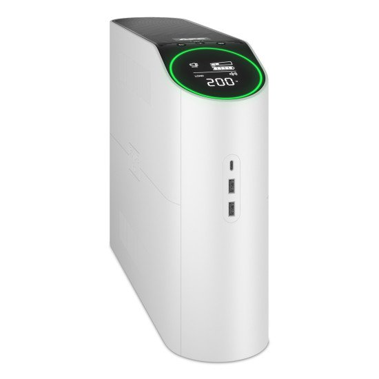 APC Back-UPS Pro for Gaming, 2200VA/1320W, Tower, 230V, 4x Schuko and 2x IEC C13 outlets, RGB Lights, Pure Sine Wave, Arctic (White)