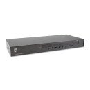 LevelOne KVM-3208 commutateur écran, clavier et souris Grille de montage Noir