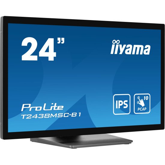 iiyama ProLite écran PC 60,5 cm (23.8") 1920 x 1080 pixels Full HD LED Écran tactile Noir