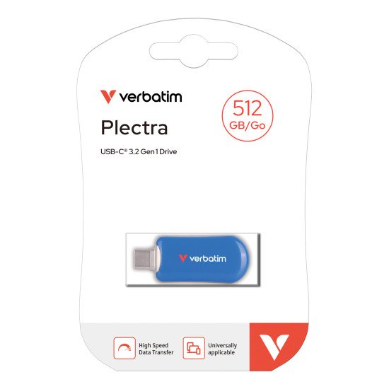 Verbatim 30235 lecteur USB flash 512 Go USB Type-C 3.2 Gen 1 (3.1 Gen 1) Bleu Verbatim 30235 lecteur USB flash 512 Go USB Type-C 3.2 Gen 1 (3.1 Gen 1) Bleu