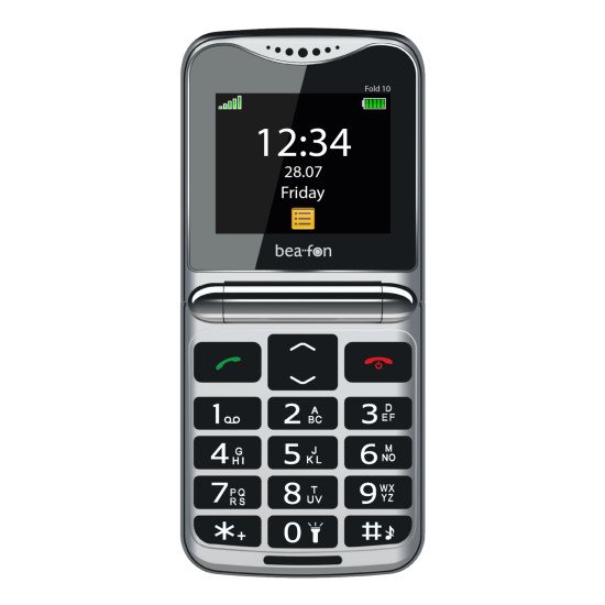 Beafon Fold 10 LTE 5,59 cm (2.2") 95 g Noir, Argent Téléphone pour seniors Beafon Fold 10 LTE 5,59 cm (2.2") 95 g Noir, Argent Téléphone pour seniors