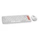 Logitech POP Icon Combo clavier Souris incluse Universel Bluetooth AZERTY Français Orange, Blanc Logitech POP Icon Combo clavier Souris incluse Universel Bluetooth AZERTY Français Orange, Blanc