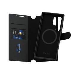 PanzerGlass CARE by ® Feature Case Tango Two-in-One Wallet w. Qi Compatible Samsung Galaxy S24 Ultra coque de protection pour téléphones portables Housse Noir