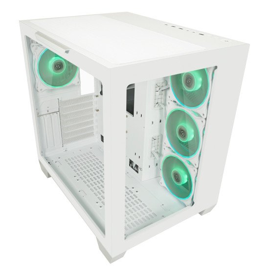 LC-Power Gaming 807W Midi Tower Blanc