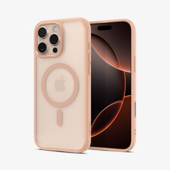 Spigen Ultra Hybrid T (MagFit + Camera Control) coque de protection pour téléphones portables 16 cm (6.3") Housse Rose Spigen Ultra Hybrid T (MagFit + Camera Control) coque de protection pour téléphones portables 16 cm (6.3") Housse Rose