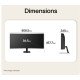 LG 34U601B-B écran PC 86,4 cm (34") 3440 x 1440 pixels Dual WQHD LCD Noir