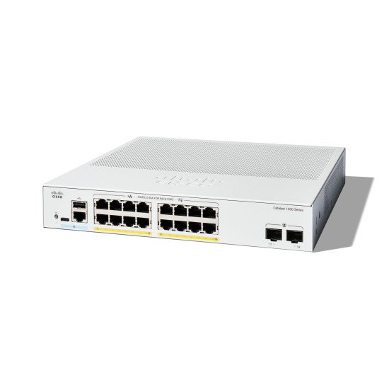 Cisco C1300-16P-2G commutateur réseau Géré L2/L3 Blanc