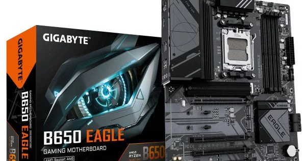 GIGABYTE B650 Eagle AX – Carte Mère AMD Ryzen 9000/8000/7000, WiFi 6E, PCIe 5.0, DDR5 7600+ MHz OC