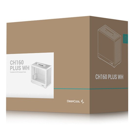 DeepCool CH160 PLUS WH Small Form Factor (SFF) Blanc